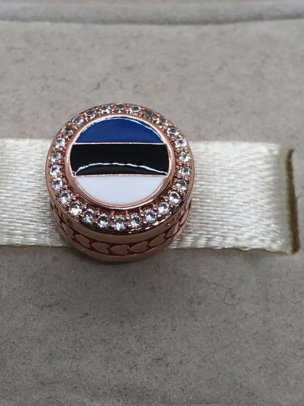 ✨🔥Pandora Flag of Estonia Exclusive bead Charm rose gold